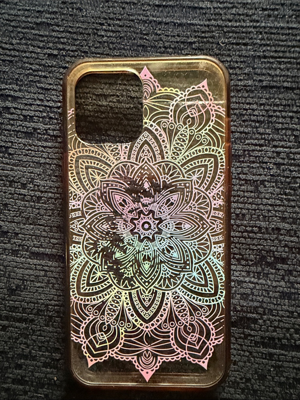 Holographic Mandala Phone Case - Multicolor iPhone 12 Max Pro